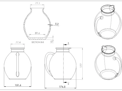 Water Jug-0011 3D Model