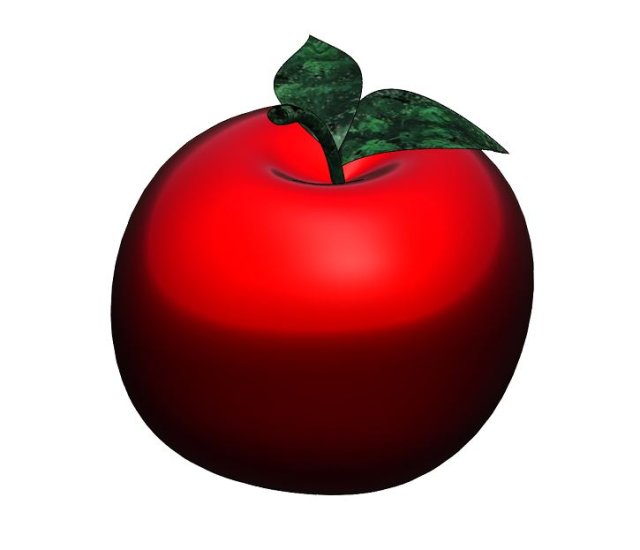 Apple-A0012 3D Model .c4d .max .obj .3ds .fbx .stl .blend 