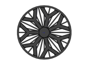 Wheel Sport Car-A0013 3D Model