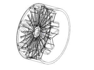 Wheel Sport Car-A0013 3D Model
