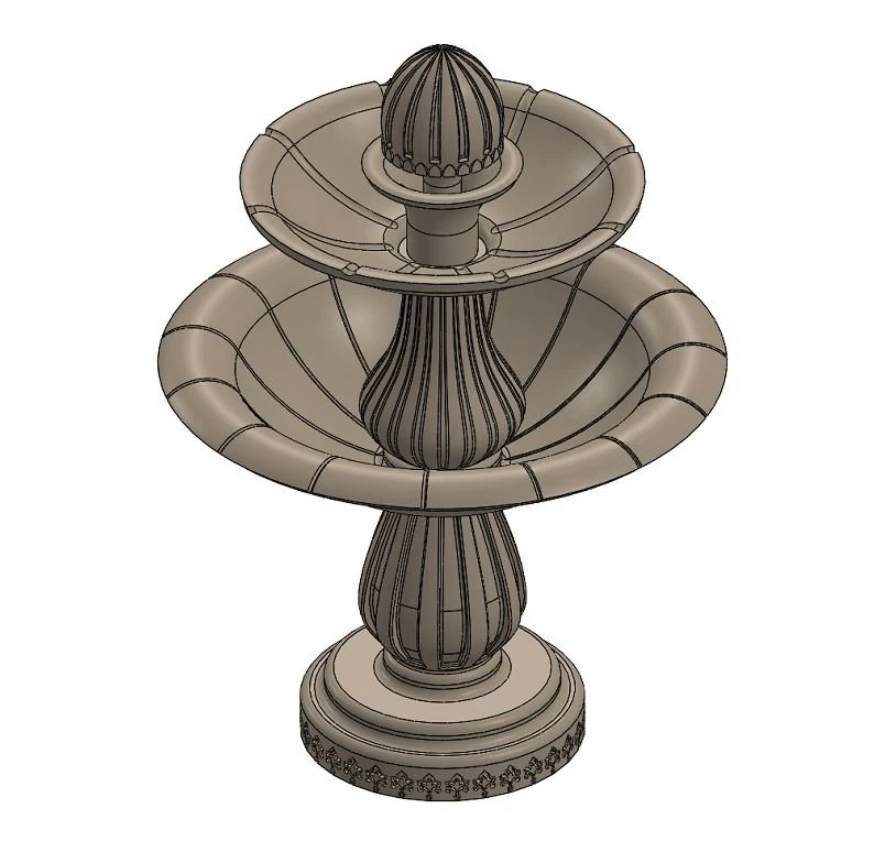 Fountain-A0014 3D Model .c4d .max .obj .3ds .fbx .stl .blend