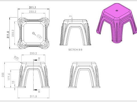 Chair-A0016 3D Model