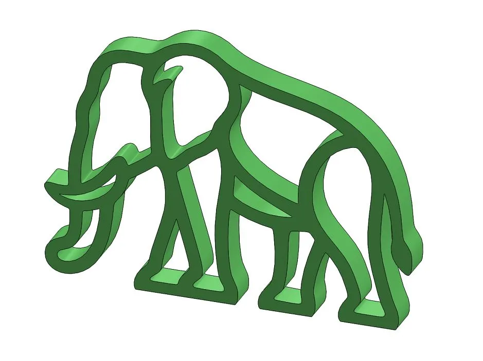 Elephant-A001 3D Print Model .c4d .max .obj .3ds .fbx .stl .blend