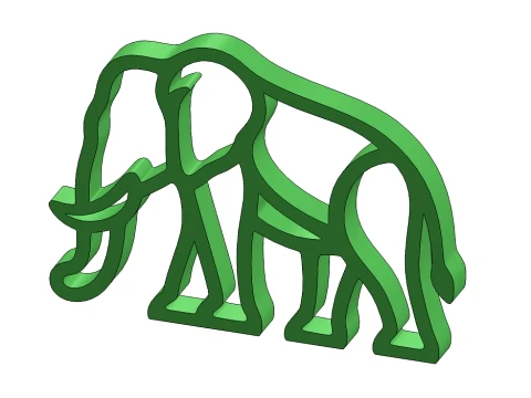 Elephant-A001 3D Druckmodell