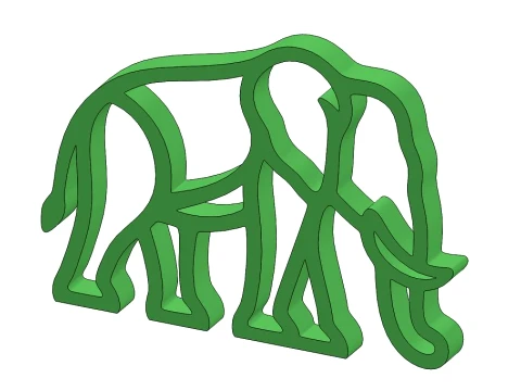 Elephant-A001 3D Print Model