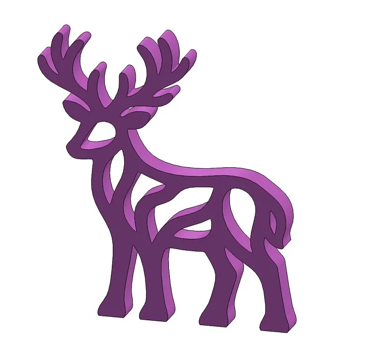 Deer-A002 3D Print Model .c4d .max .obj .3ds .fbx .stl .blend 
