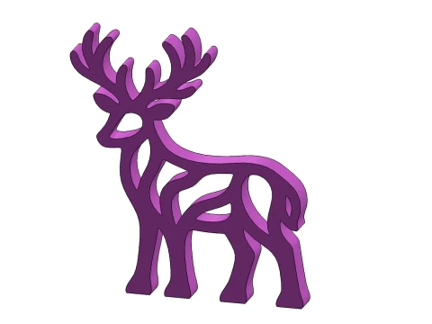 Deer-A002 3D Print Model