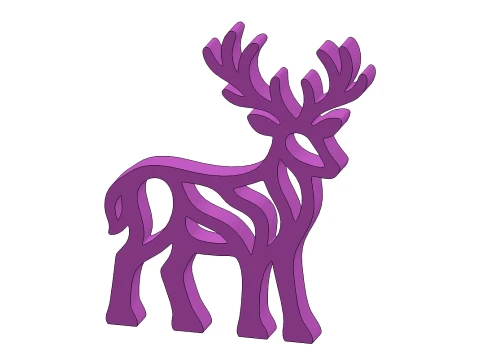 Deer-A002 3D Print Model