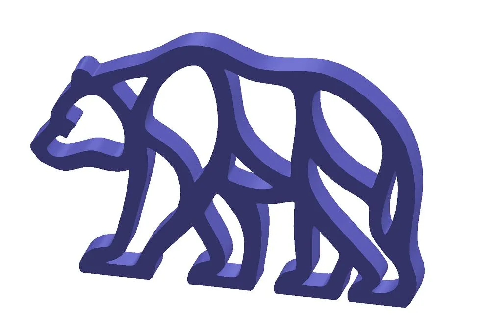 Bear-A004 3D Print Model .c4d .max .obj .3ds .fbx .stl .blend 