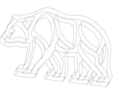 Bear-A004 3D Print Model