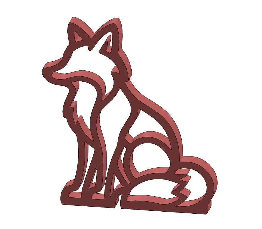 Fox-A007 3D Print Model .c4d .max .obj .3ds .fbx .stl .blend 