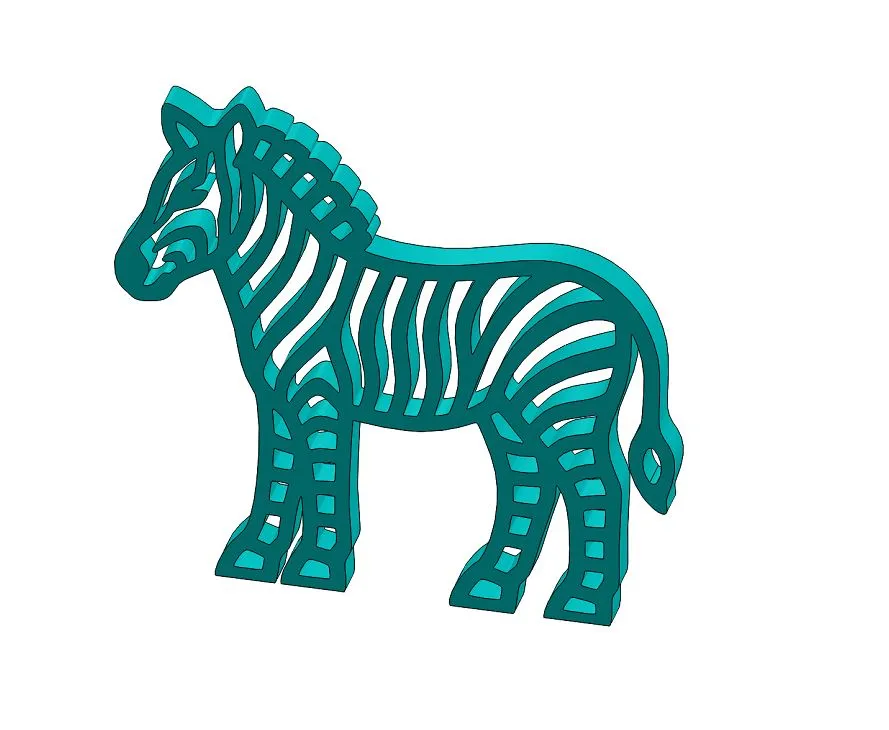 Zebra-A012 3D Print Model .c4d .max .obj .3ds .fbx .stl .blend 