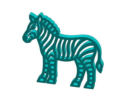 Zebra-A012 3D Druckmodell
