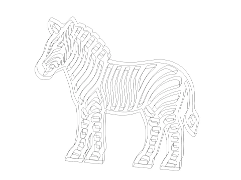 Zebra-A012 3D Print Model