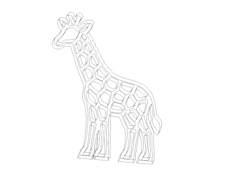 Giraffe-A013 3D Print Model