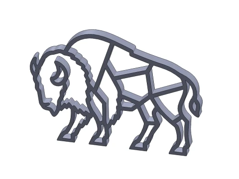 Bison-A016 3D Print Model