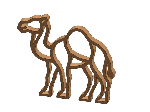 Camel-A017 3D Print Model