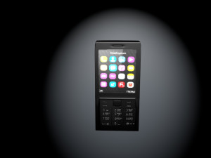 push-button mobile phone Modello 3D