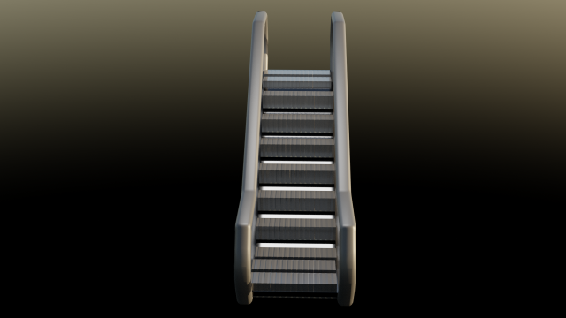 escalator Modelo 3D .c4d .max .obj .3ds .fbx .stl .blend 