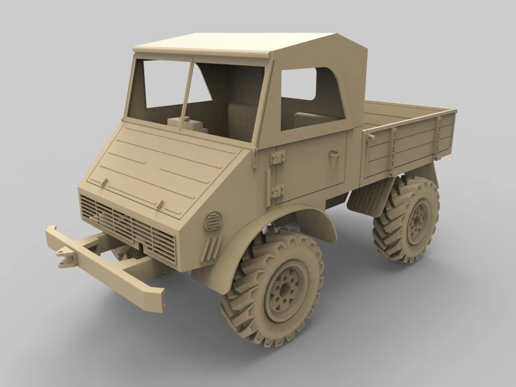 unimog truck 3D Print Model .c4d .max .obj .3ds .fbx .stl .blend 