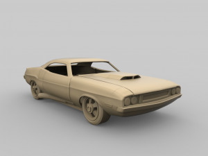 dodge 1970 Modelo de impresión 3D