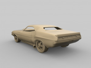 dodge 1970 Modelo de impresión 3D
