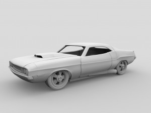 dodge 1970 Modelo de impresión 3D