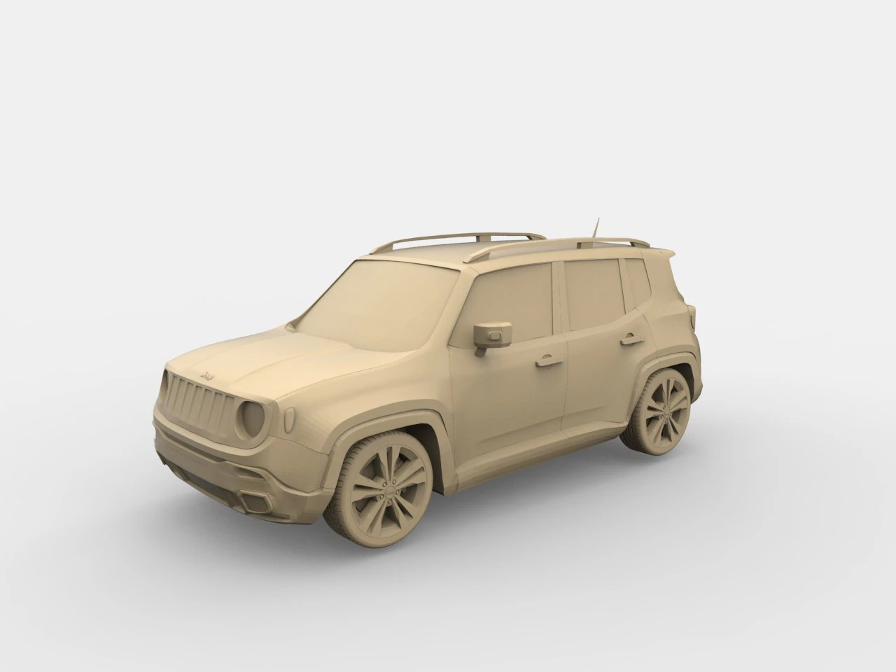 jeep renegade 3D Print Model .c4d .max .obj .3ds .fbx .stl .blend 