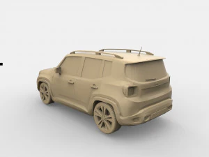 jeep renegade 3D Print Model