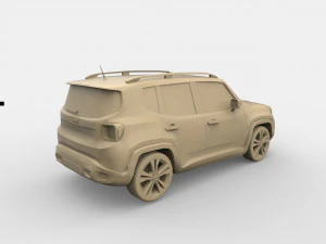 jeep renegade 3D Print Model