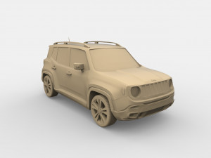 jeep renegade Model do druku 3D