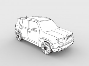 jeep renegade Model do druku 3D