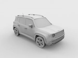 jeep renegade 3D Print Model