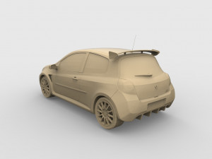 renault clio 3D 打印模型