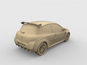 renault clio 3D 打印模型