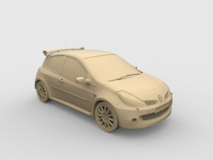 renault clio 3D 打印模型