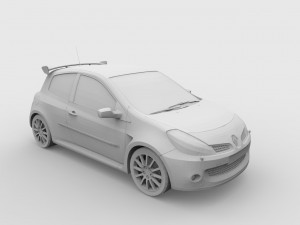 renault clio 3D 打印模型