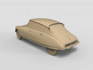 retro car citroen 3D Print Model