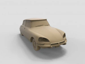 retro car citroen 3D Print Model