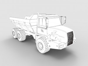work truck 3D-printmodel