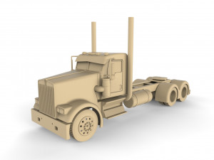 heavy truck 3D Print Model