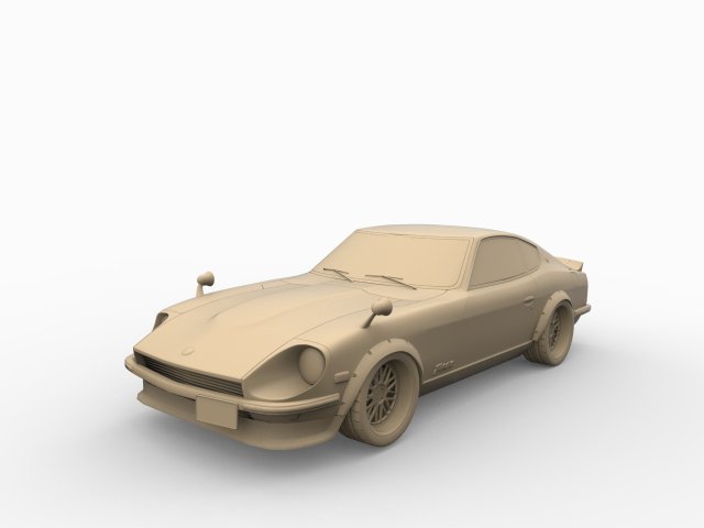 nissan s30 3D 프린트 모델 .c4d .max .obj .3ds .fbx .stl .blend 