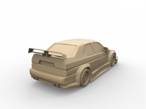 alfa romeo 155 3D Baskı Modeli