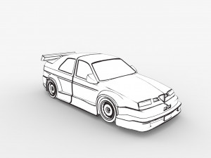 alfa romeo 155 3D Baskı Modeli