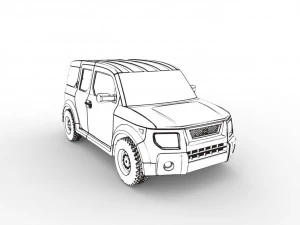 elemento honda Modello di stampa 3D