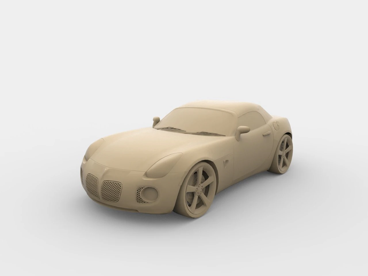pontiac gxp 3D Print Model .c4d .max .obj .3ds .fbx .stl .blend 