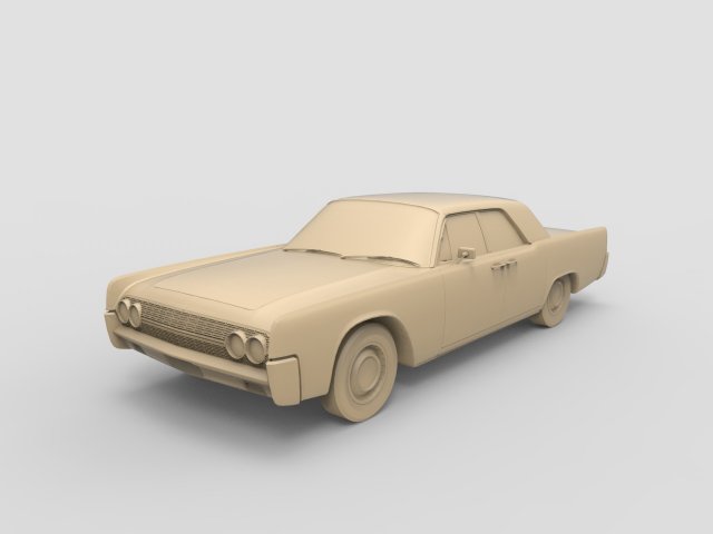 lincoln continental 1962 Modelo de Impressão 3D .c4d .max .obj .3ds .fbx .stl .blend 