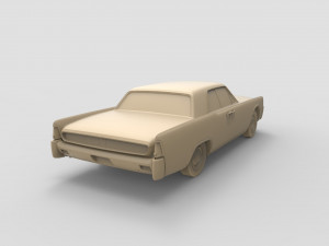 lincoln continental 1962 Modelo de Impressão 3D