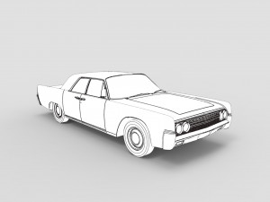 lincoln continental 1962 Modelo de Impressão 3D