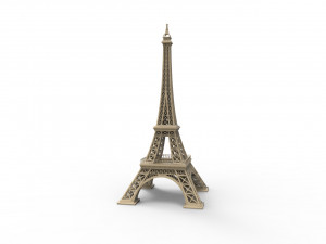 eiffel tower Model Cetak 3D
